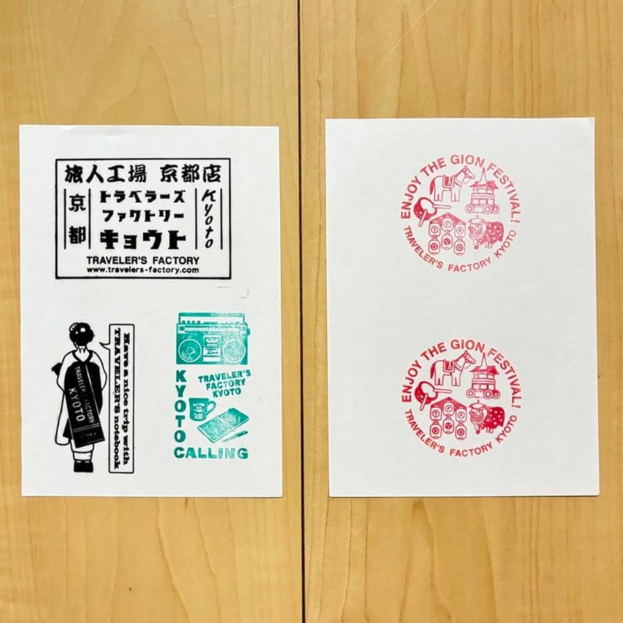 トラベラーズファクトリー　京都限定ノートセット+スタンプ トラベラーズファクトリー京都にはスタンプをイメージした